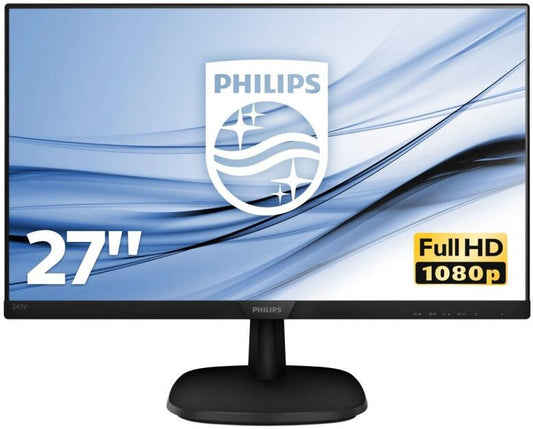 Monitor Philips | V-Line 273V7QJAB | 27" Full HD | LED IPS | Preto