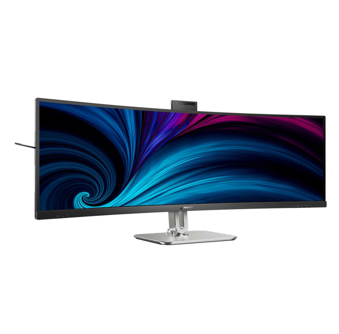 Monitor Philips | VA 49" | 32:9 Curvo DQHD HDMI DP USB-C Colunas Cam