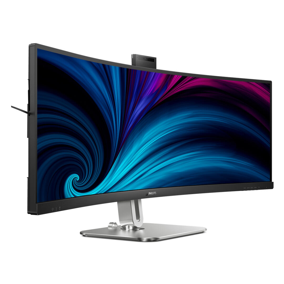 Monitor Philips | VA 49" | 32:9 Curvo DQHD HDMI DP USB-C Colunas Cam