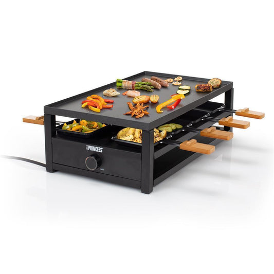 Grelhador de Interior | PRINCESS | Raclette 8 Pessoas | 162655 | Preto