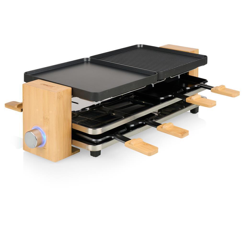 Grelhador de Interior | Princess | Raclette Pure 8 | 8 Pessoas | Preto