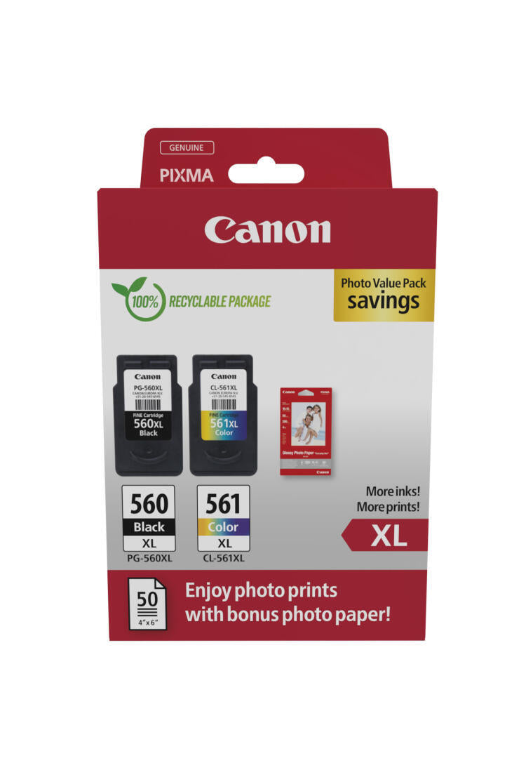 Papel Fotográfico | CRG | PG-560XL/CL-561XL | 4x6 | 50 Folhas