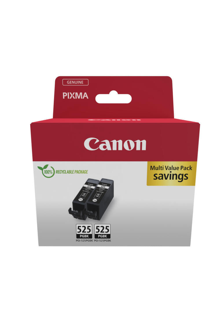 Cartuchos de Tinta | Canon | PGI-525 BK | Twin Pack | Preto