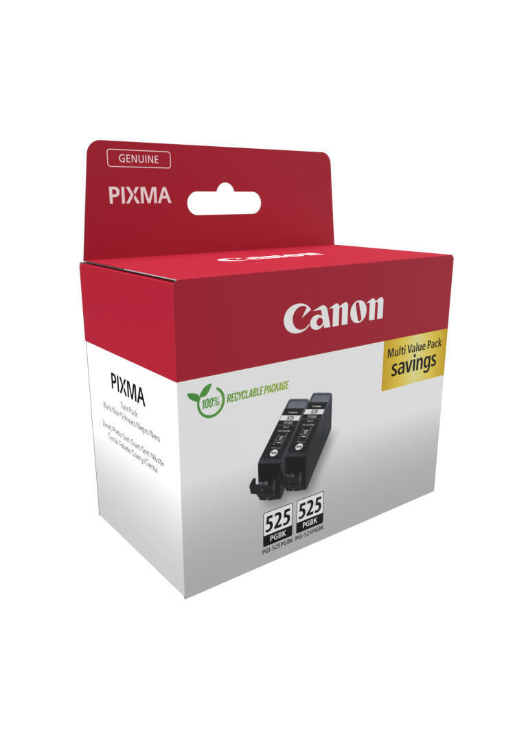 Cartuchos de Tinta | Canon | PGI-525 BK | Twin Pack | Preto