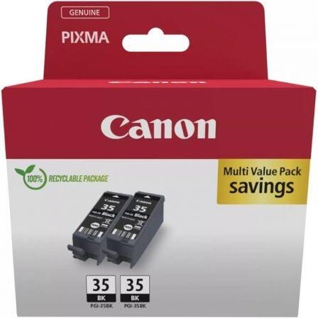 Pack de Tinteiros | Canon | PGI-35 BK TWIN | Preto | 2 Unidades