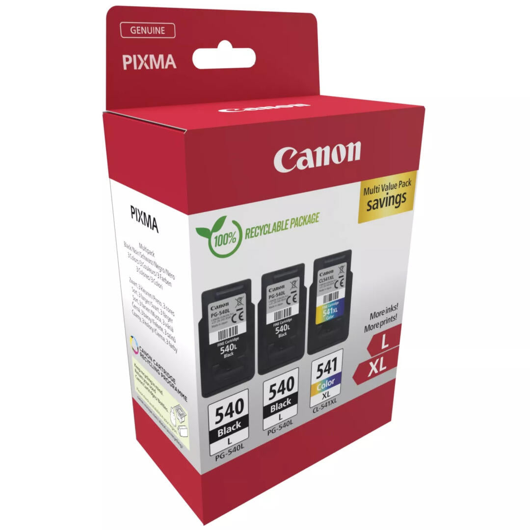 Pack de Tinteiros | Canon | PG-540Lx2/CL-541XL | Preto x2 & Cor XL