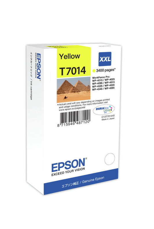 Tinteiro Epson | WP-4000/4500 | Amarelo | Capacidade Extra | C13T70144