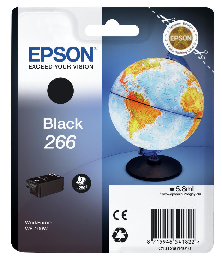 Cartucho de Tinta Preto | Epson | 266 | Singlepack | WF-100