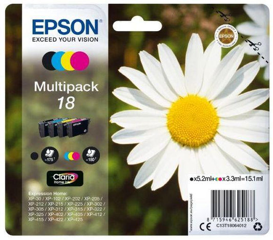 Epson Daisy C13T18064012 tinteiro 1 unidade(s) Original Rendimento padrÃ£o Preto, Ciano, Magenta, Amarelo