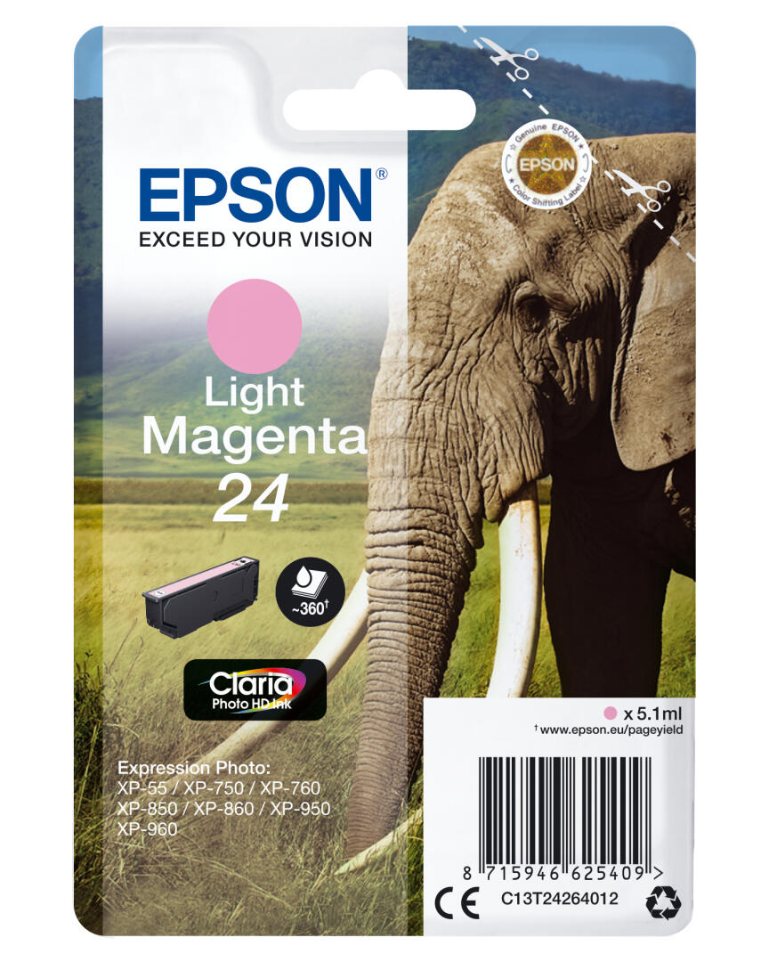 Epson Claria Photo HD Ink Cartucho Magenta Claro 24