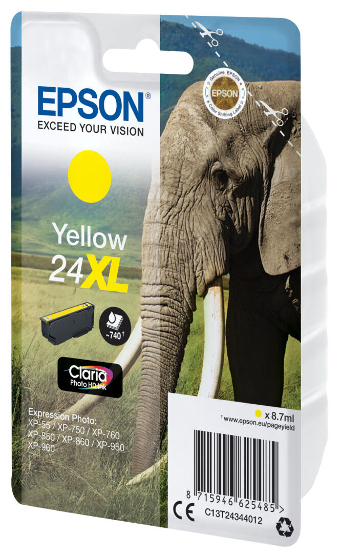 Tinteiro Amarelo | Epson | 24XL Claria Photo HD Ink