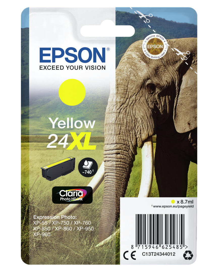 Tinteiro Amarelo | Epson | 24XL Claria Photo HD Ink