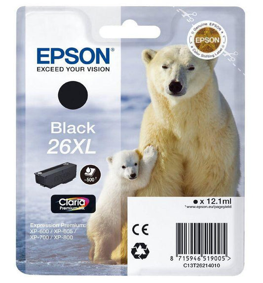 Epson Claria Premium Cartucho Negro 26XL Alta Capacidad