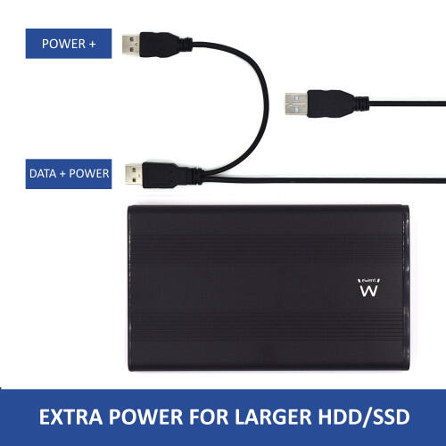 Caixa Externa SATA | EW7041 | USB 2.0 | 2.5" | Preto