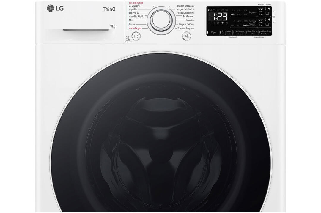 Máquina de Lavar Roupa | LG | F4WR3509A0W | 9Kg | 1400RPM | Classe A