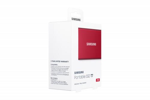 SSD Externo | Samsung T7 | 1000 GB | Vermelho