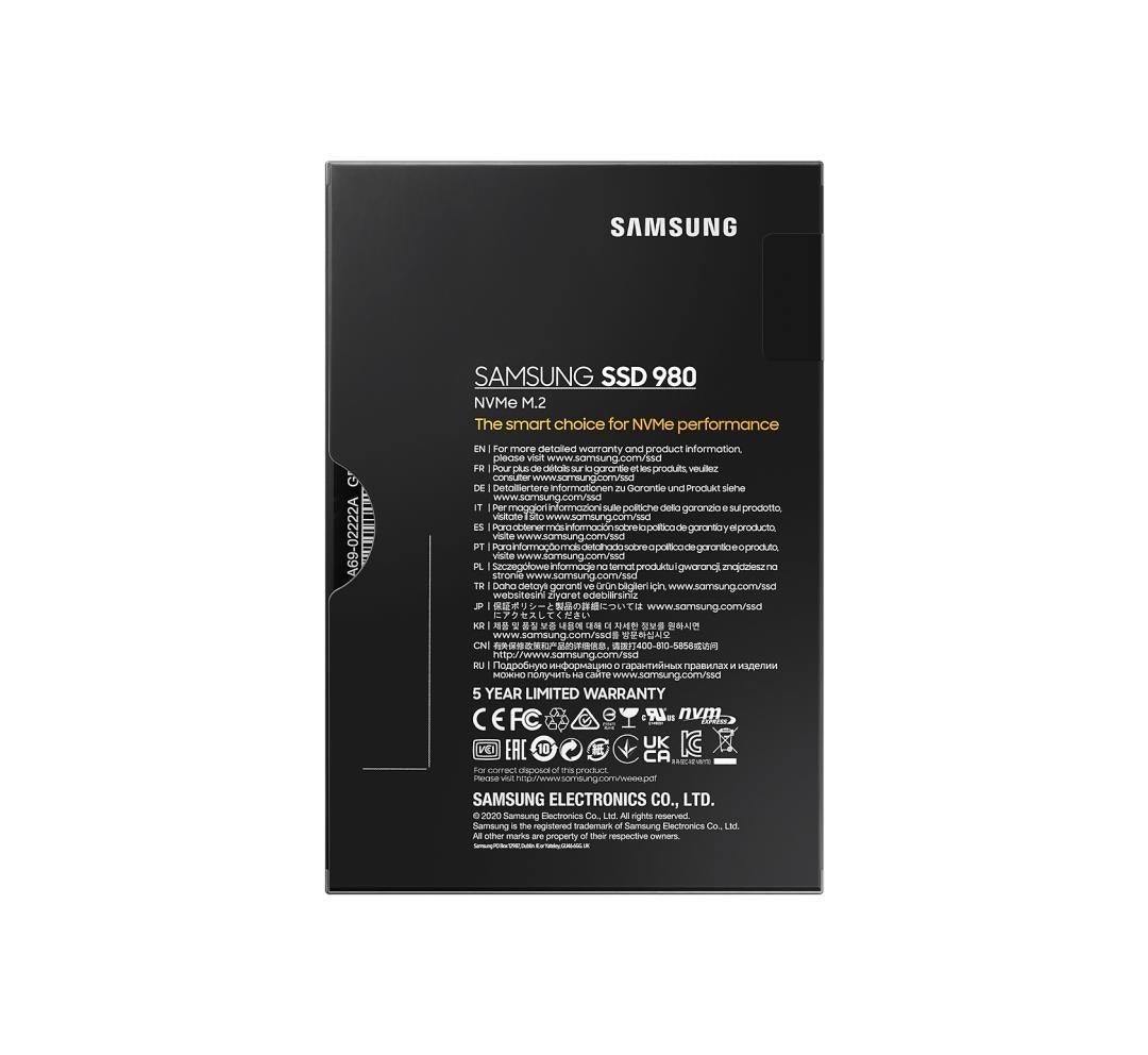 SSD M.2 PCIe NVMe SAMSUNG 500GB 980 3100/2600-400K/470K IOPS