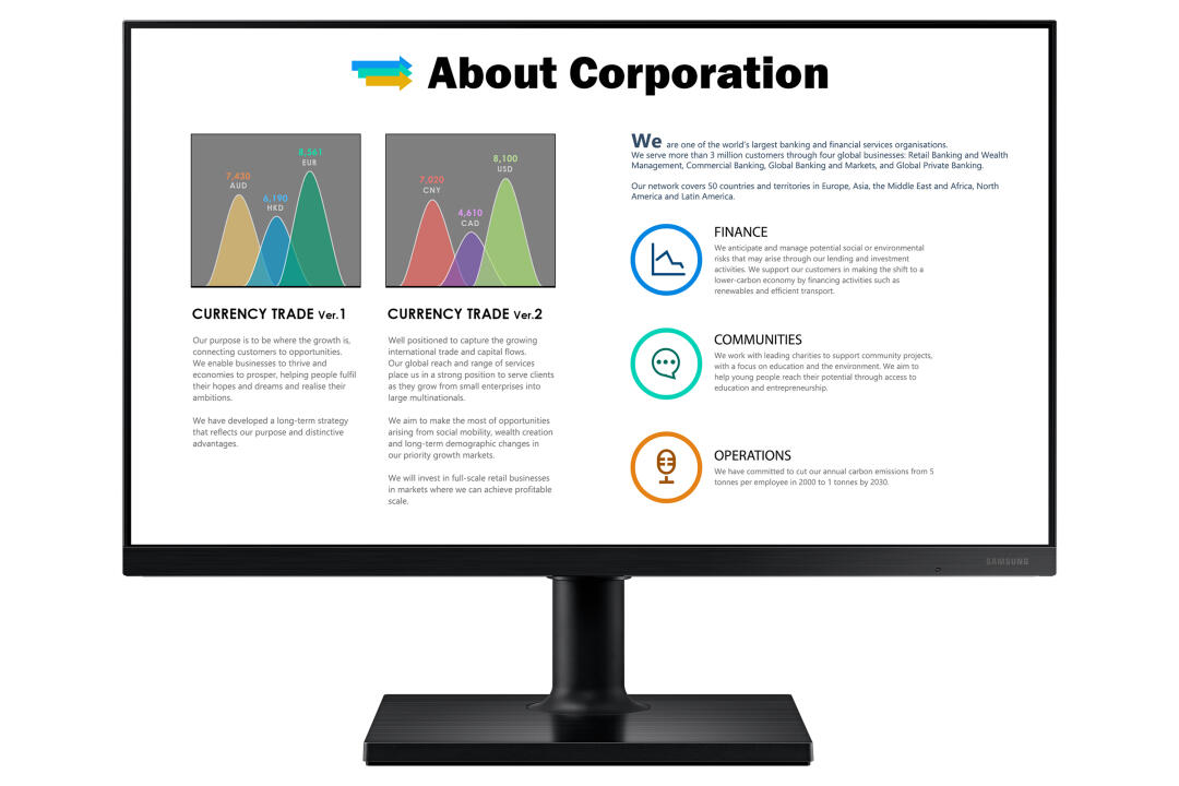 Monitor LED | Samsung | T450 | 24" | FHD | IPS | HDMI DP | Pivot