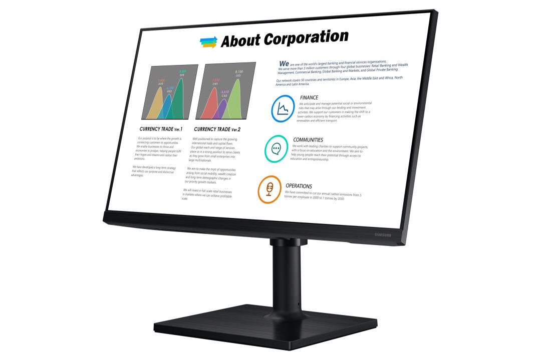 Monitor LED | Samsung | T450 | 24" | FHD | IPS | HDMI DP | Pivot