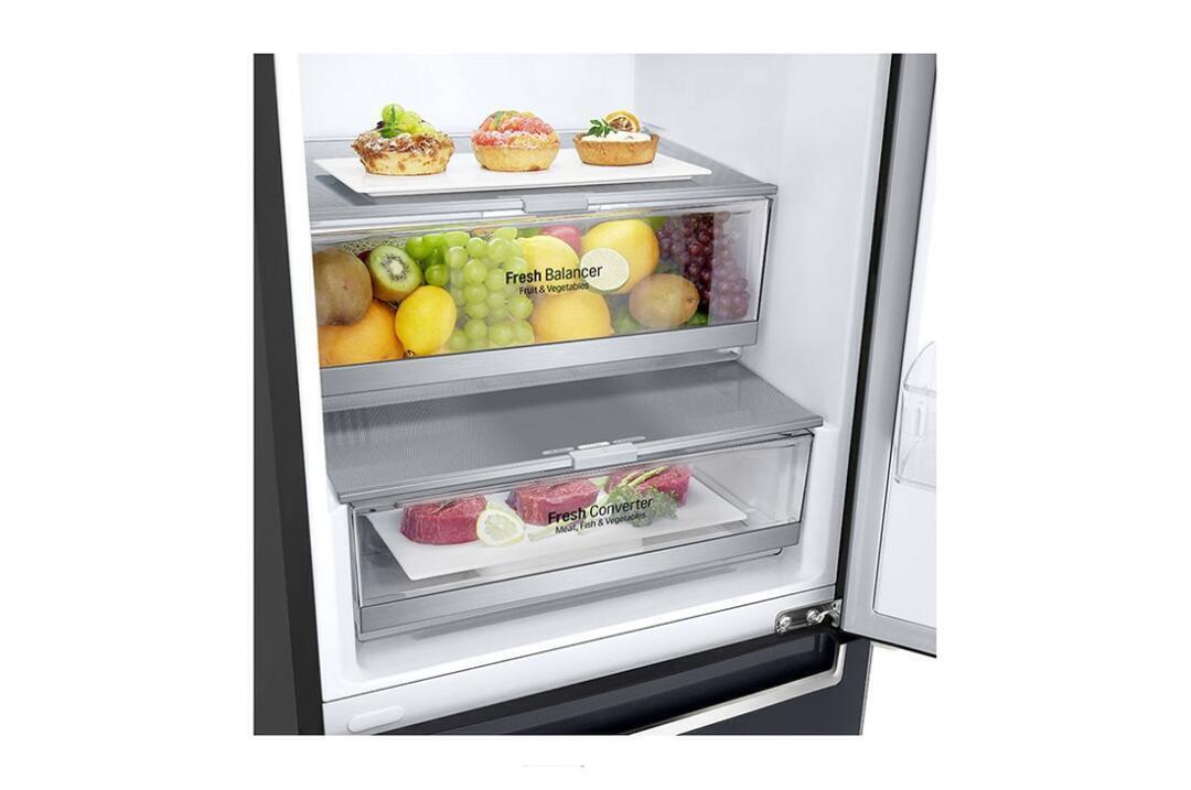 Frigorífico Combinado LG GBB72MCDGN | 384L | Inox