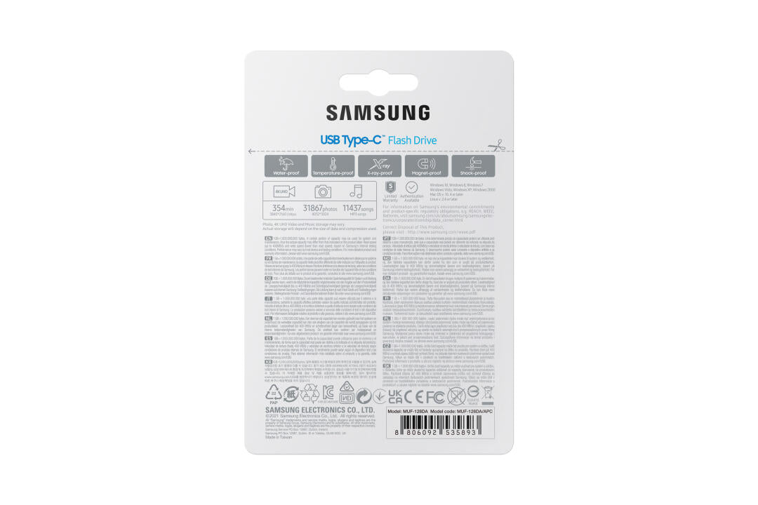 SAMSUNG USB-C (MUF-128DA/APC) 128GB/5 AÃ‘OS LIMITADA - 1357353