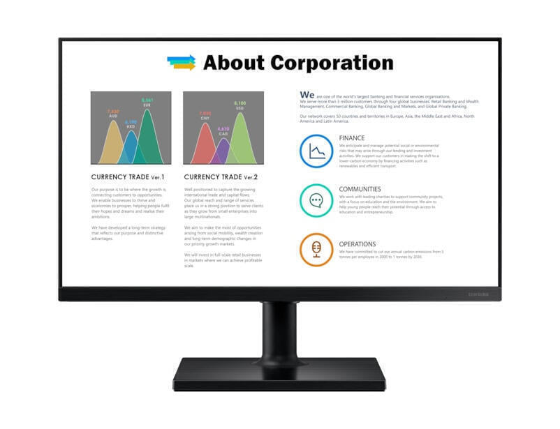 Monitor Samsung | LF27T450FZUXEN | 27" | 16:9 | IPS | Full HD