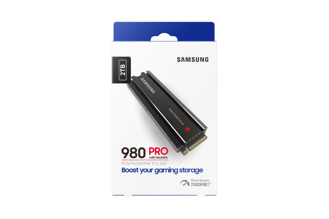 Disco SSD Samsung 980 PRO 2TB/ M.2 2280 PCIe 4.0/ con Disipador de Calor/ Compatible con PS5 y PC/ Full Capacity