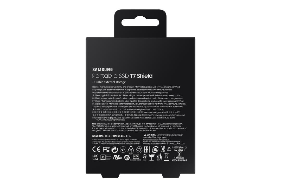 SSD Externo | Samsung | T7 Shield | 4TB | USB 3.2 Gen 2 | Preto