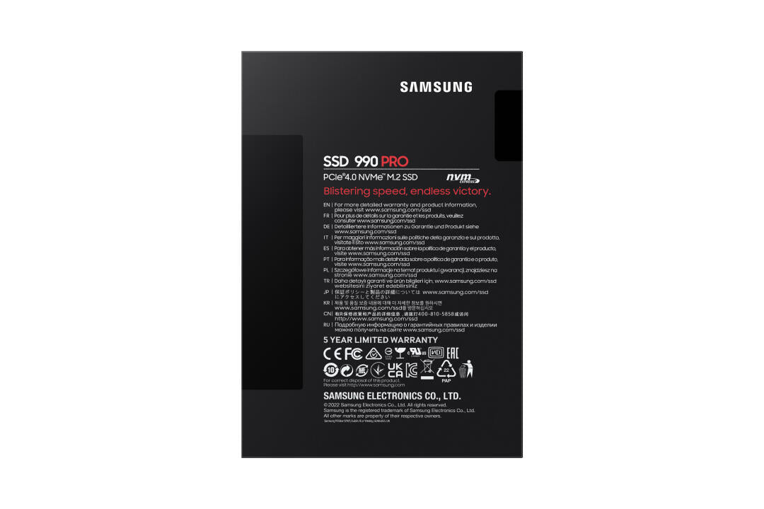 SSD M.2 | Samsung | 990 PRO | PCIe 4.0 NVMe | 2TB | 7.450R/6.900W