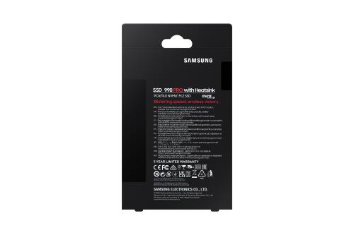 SSD M.2 | Samsung | 990 Pro 1TB | PCIe 4.0 NVMe | Heatsink