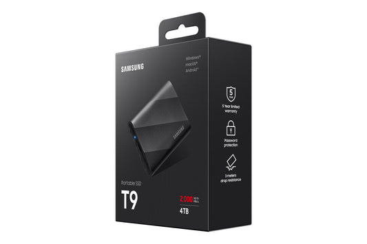 SSD Externo | Samsung T9 | USB 3.2 | 4TB | Portable