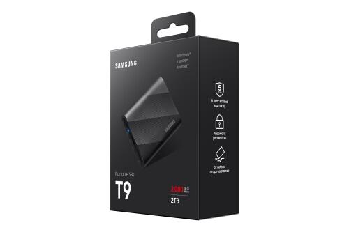 SAMSUNG SSD T9 EXTERNAL 2TB USB 3.2 BLACK