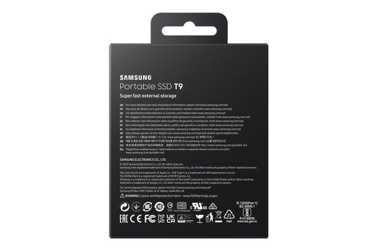 SSD Externo | Samsung | Portable T9 | USB 3.2 | 1TB | Preto