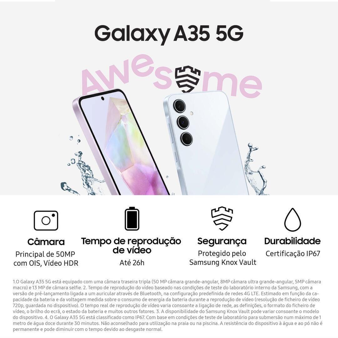 Smartphone Samsung Galaxy A35 5G | 128GB | Lavanda