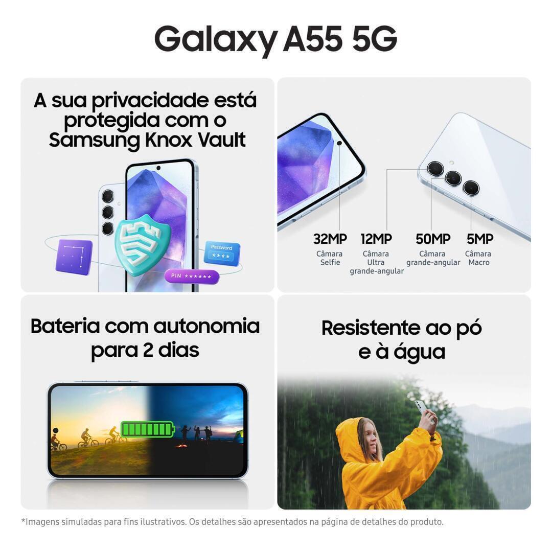 SAMSUNG SMARTPHONE GALAXY A55 5G 8GB 256GB 6.6" LAVANDER