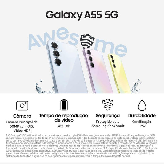 Smartphone Samsung Galaxy A55 5G 6.6" (8 / 128GB) 120Hz Azu