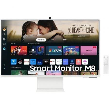 SAMSUNG MONITOR SMART M8 32" M80D 4K WIFI 400cd 4ms 3840X2160 BRANCO#PROMO 30-09