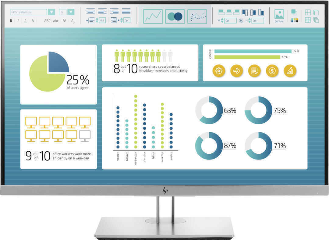 Monitor Recondicionado HP EliteDisplay E273  27" S/CABOS