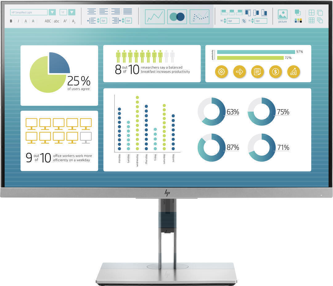 Monitor Recondicionado HP EliteDisplay E273  27" S/CABOS