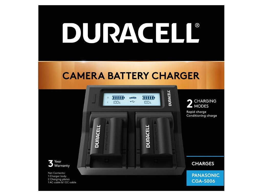 Duracell LED Dual DSLR Battery Charger